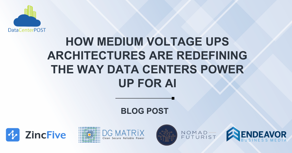 How Medium Voltage UPS Architectures are Redefining the Way Data Centers Power Up for AI