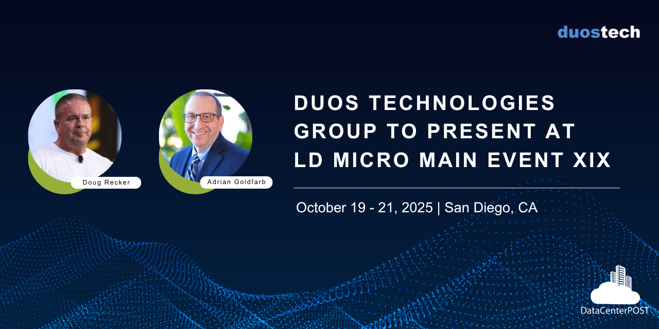 Duos Technologies Group to Present at LD Micro Main Event XIX