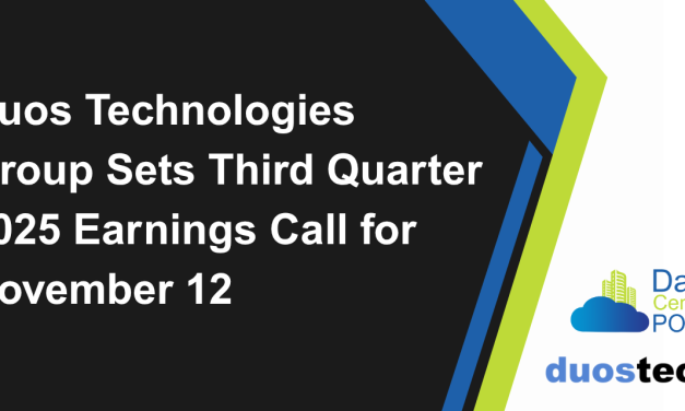 Duos Technologies Group Sets Third Quarter 2025 Earnings Call for November 12