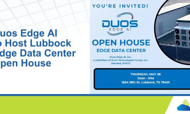Duos Edge AI to Host Lubbock Edge Data Center Open House